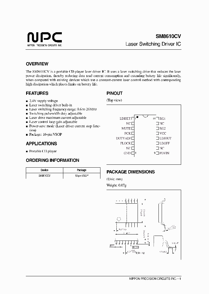 SM8610CV_4218398.PDF Datasheet