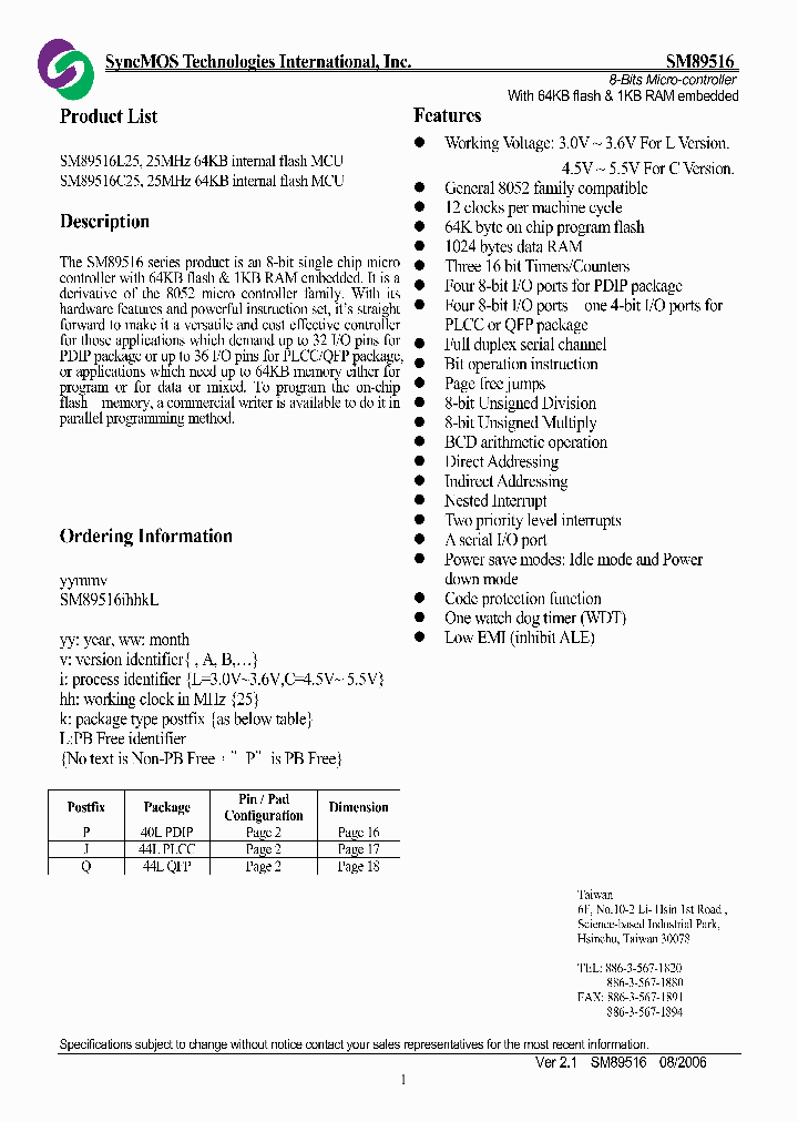 SM89516C25_4239162.PDF Datasheet