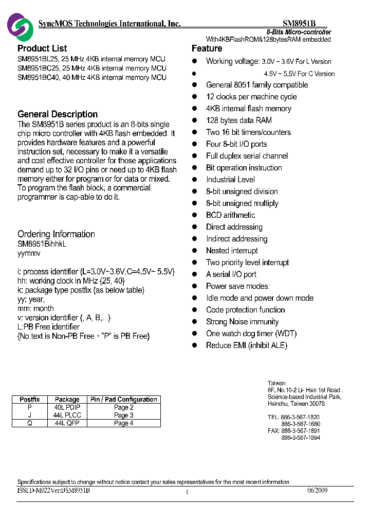 SM8951B_4616172.PDF Datasheet