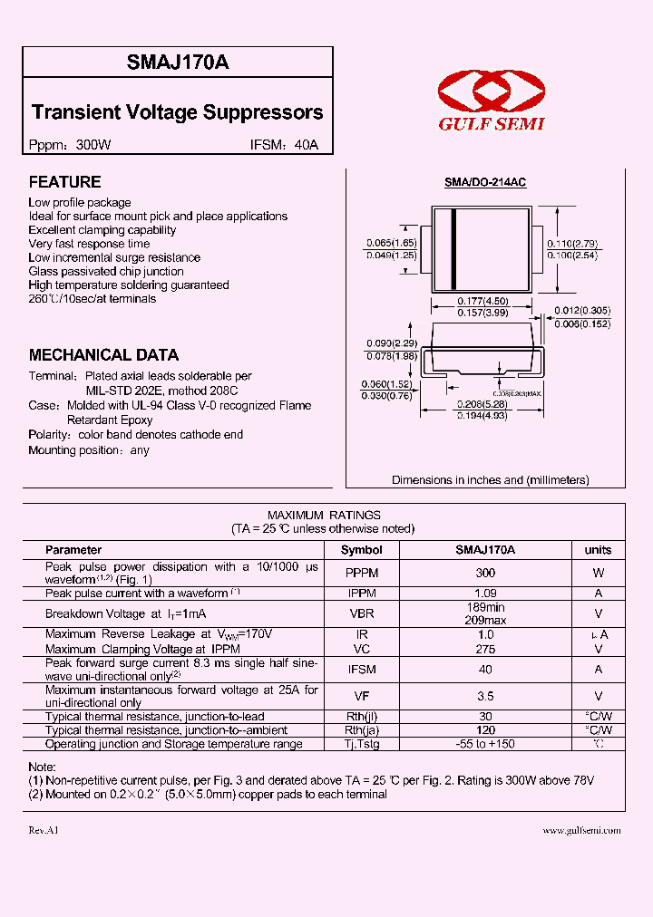 SMAJ170A_4620009.PDF Datasheet