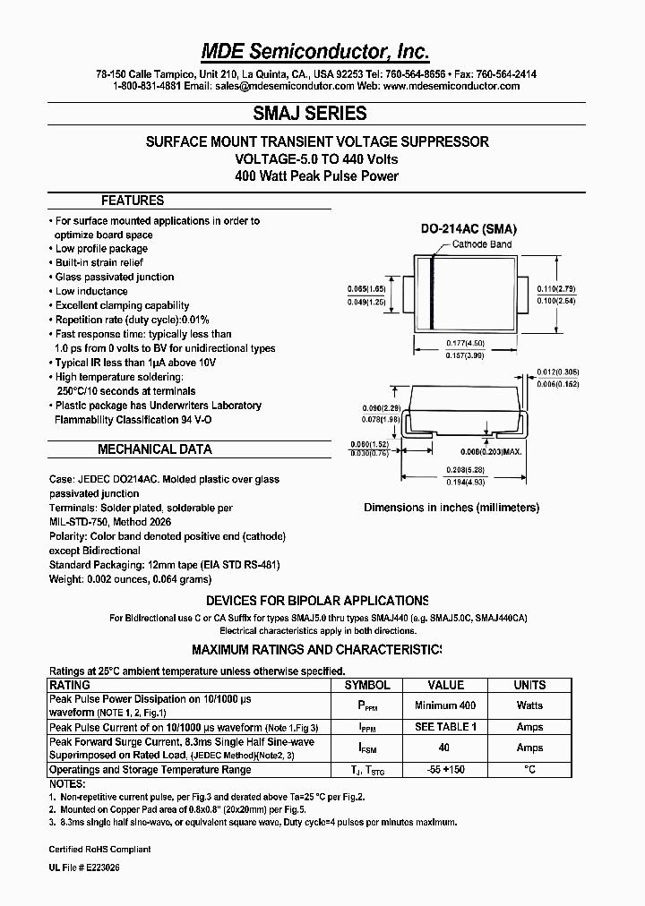 SMAJ30A_4343168.PDF Datasheet