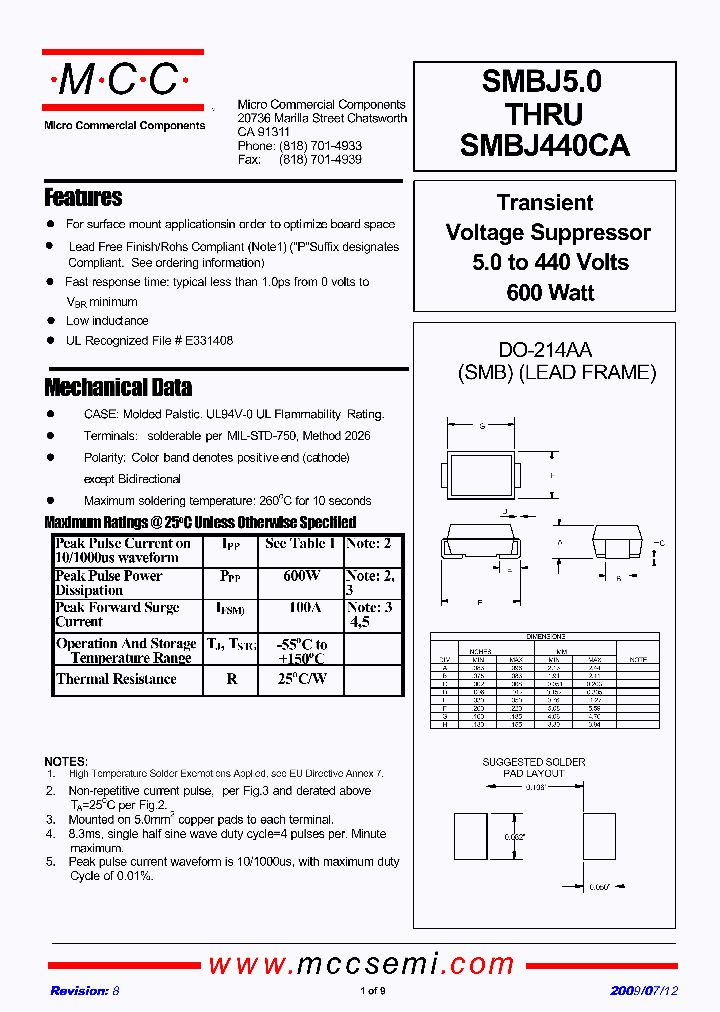 SMBJ18_4637963.PDF Datasheet