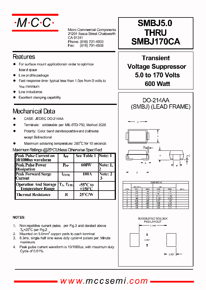 SMBJ26A_4176269.PDF Datasheet