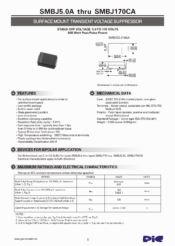 SMBJ36A_4623463.PDF Datasheet