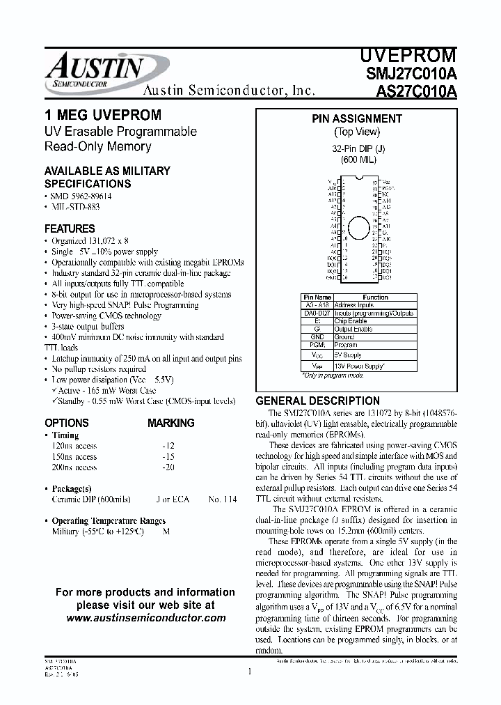SMJ27C010A05_4812923.PDF Datasheet