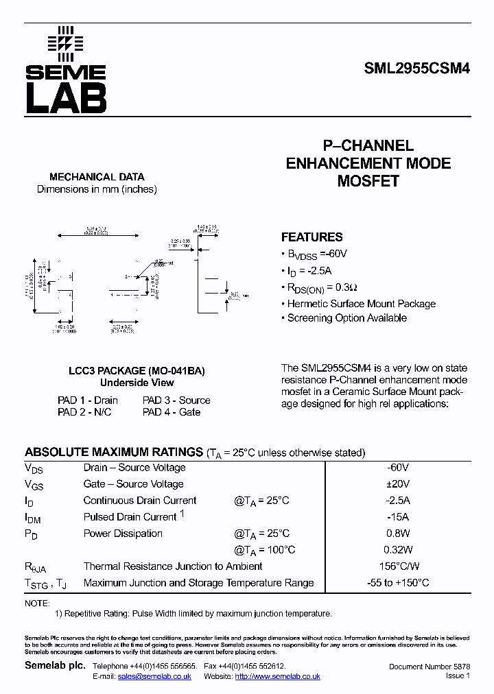SML2955CSM4_4861306.PDF Datasheet