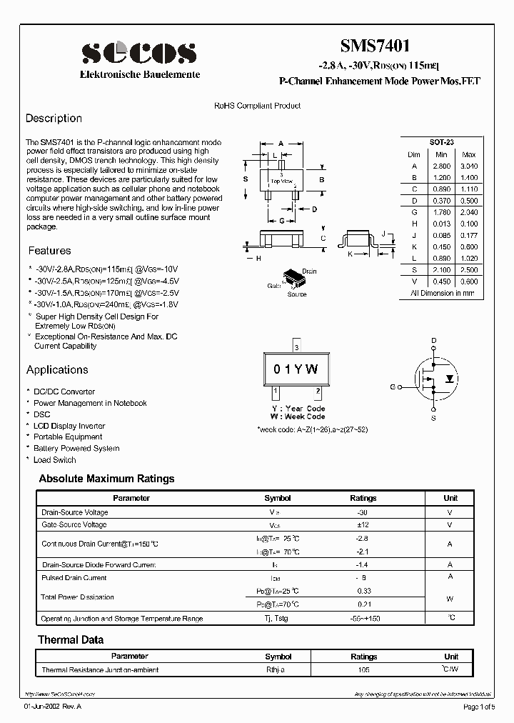 SMS7401_4457167.PDF Datasheet