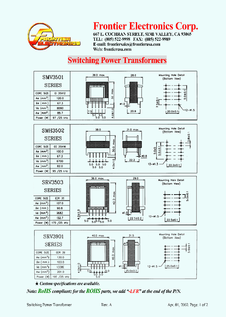 SMV3501_4299325.PDF Datasheet