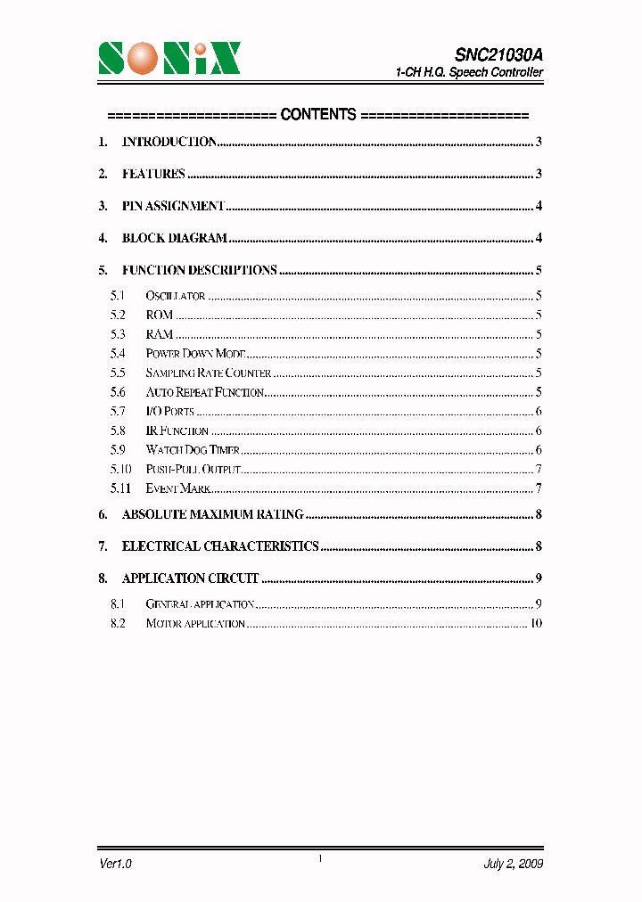 SNC21030A_4584666.PDF Datasheet