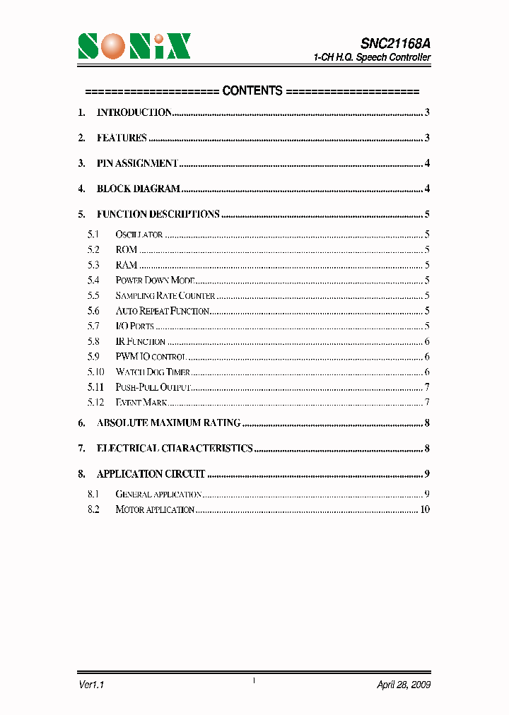 SNC21168A_4584673.PDF Datasheet