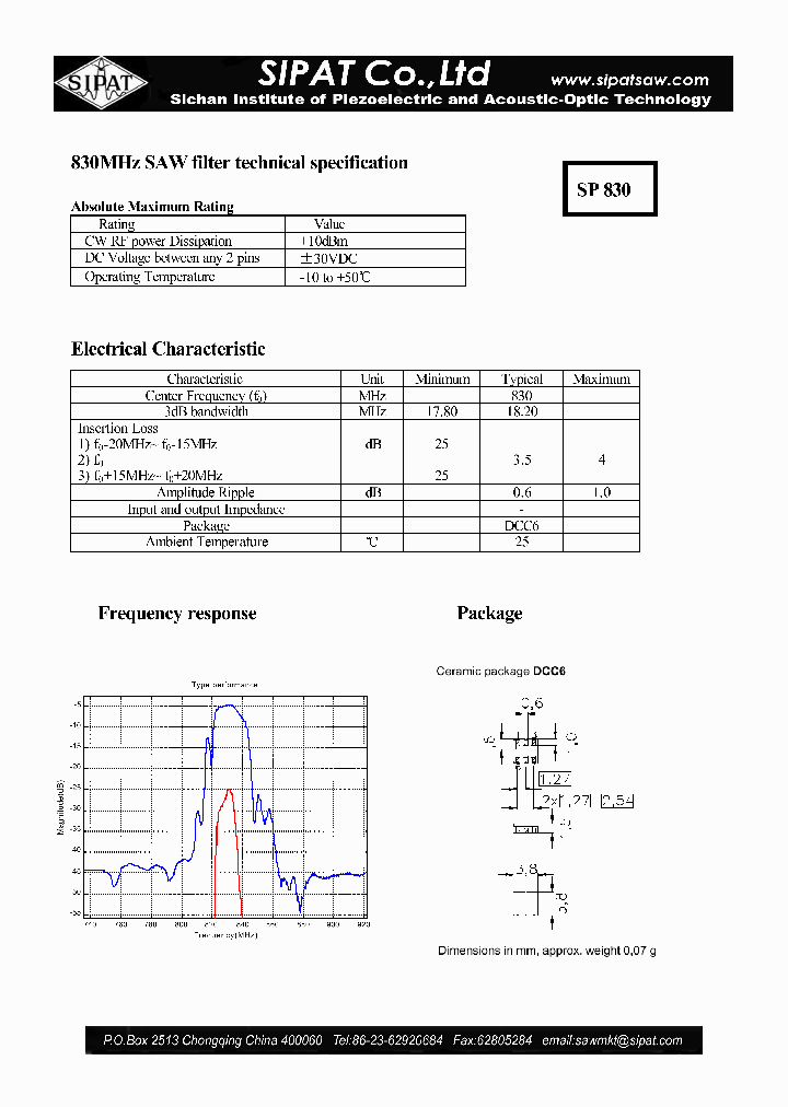 SP830_4340106.PDF Datasheet