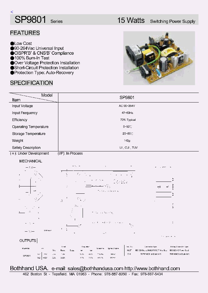 SP9801_4657535.PDF Datasheet