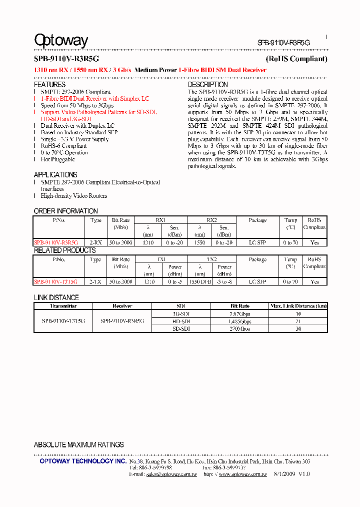 SPB-9110V-T3T5G_4738403.PDF Datasheet