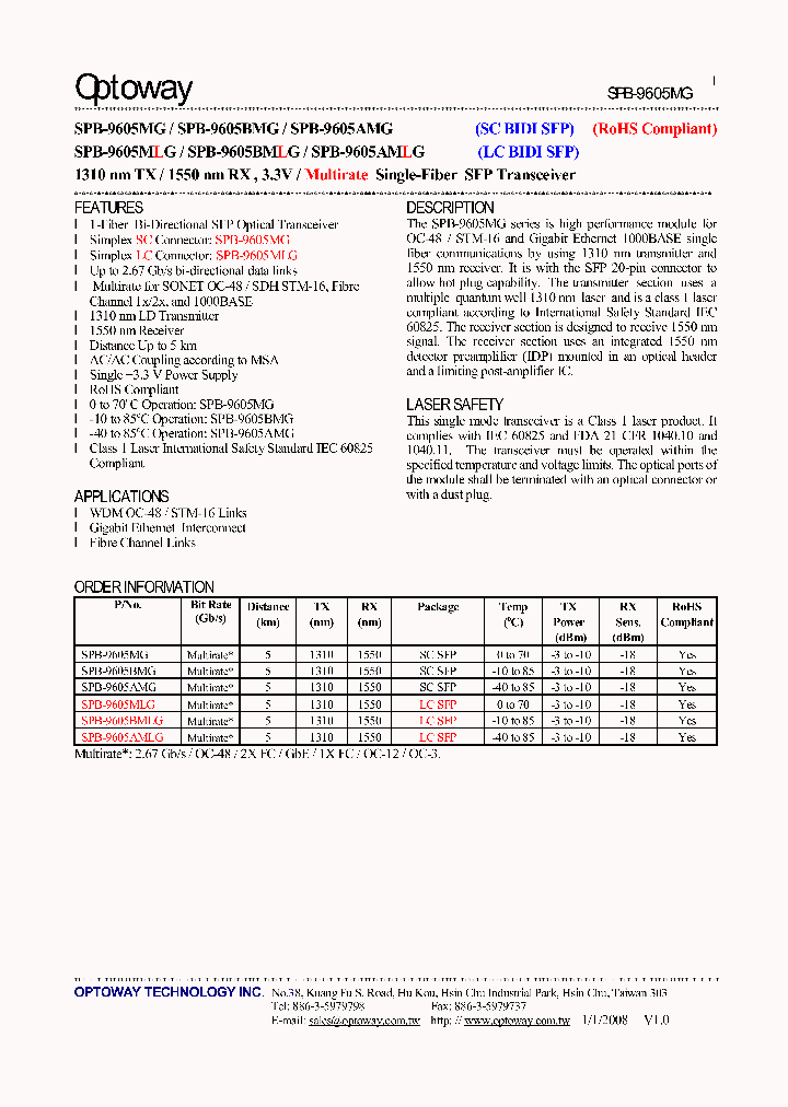 SPB-9605MG_4879284.PDF Datasheet