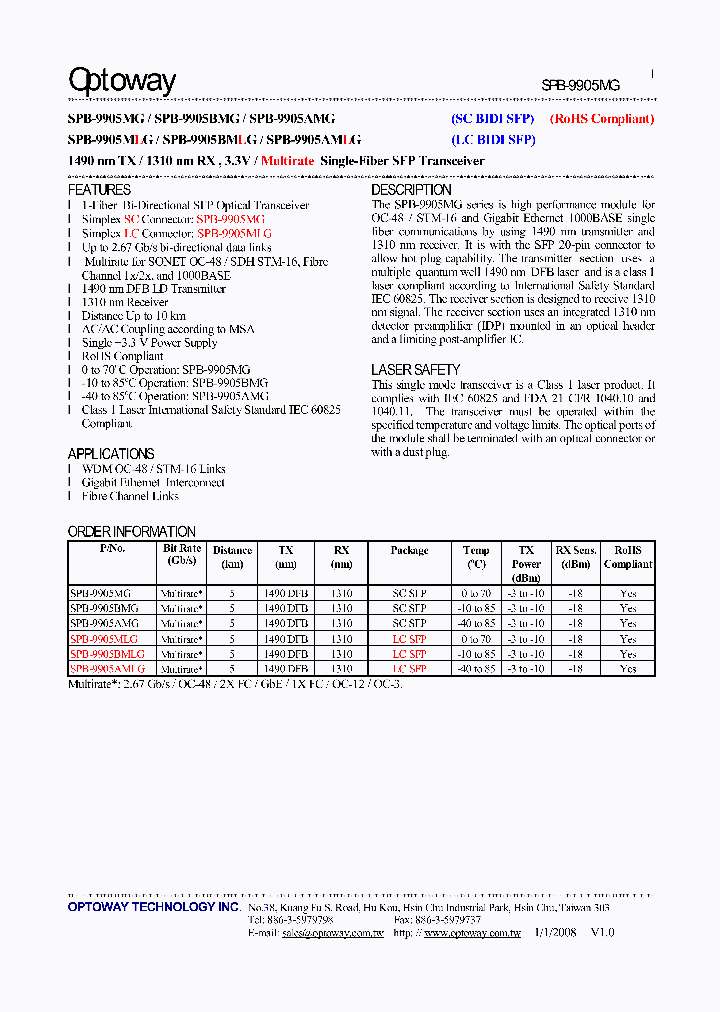 SPB-9905AMG_4797727.PDF Datasheet