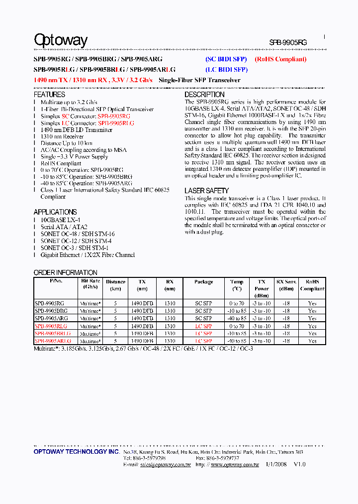 SPB-9905ARG_4797729.PDF Datasheet