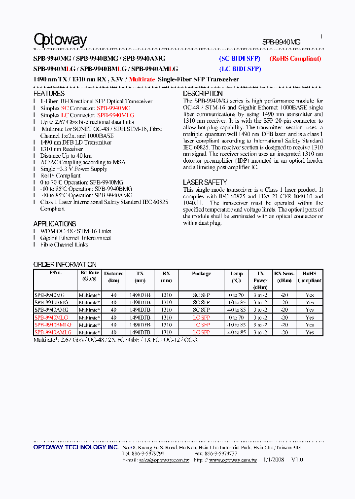 SPB-9940AMG_4772581.PDF Datasheet