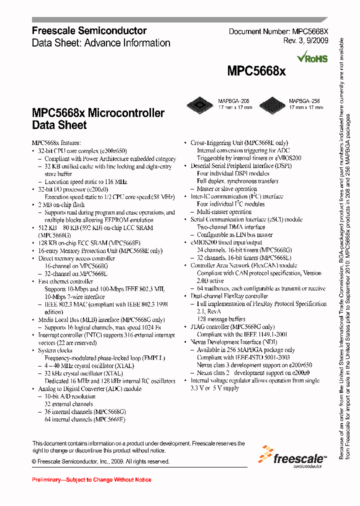 SPC5668GF0AVMG_4502769.PDF Datasheet