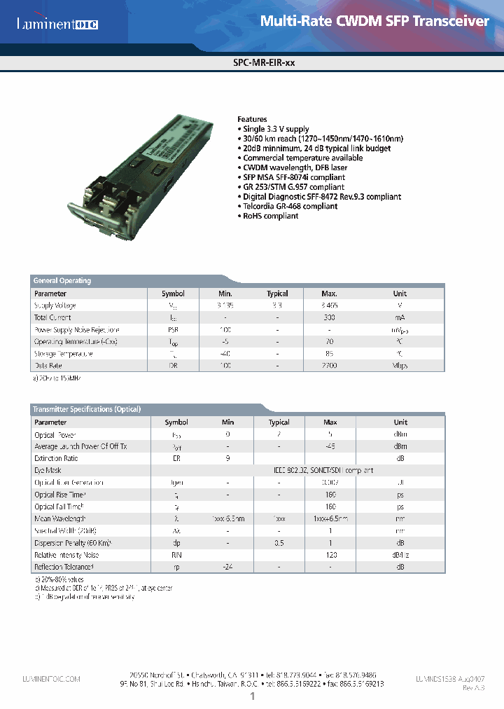 SPC-MR-EIR-31CDA_4451139.PDF Datasheet