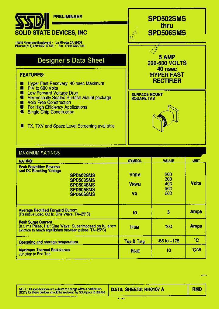 SPD502SMS_4252876.PDF Datasheet