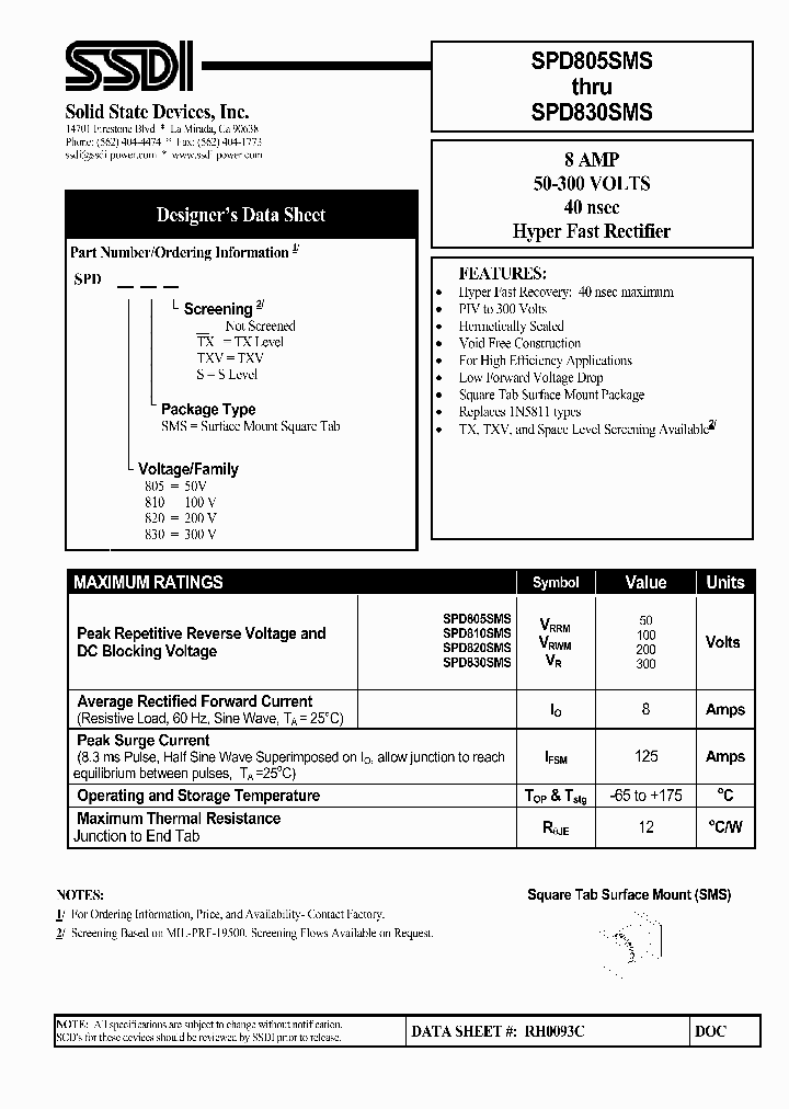 SPD810SMS_4216168.PDF Datasheet