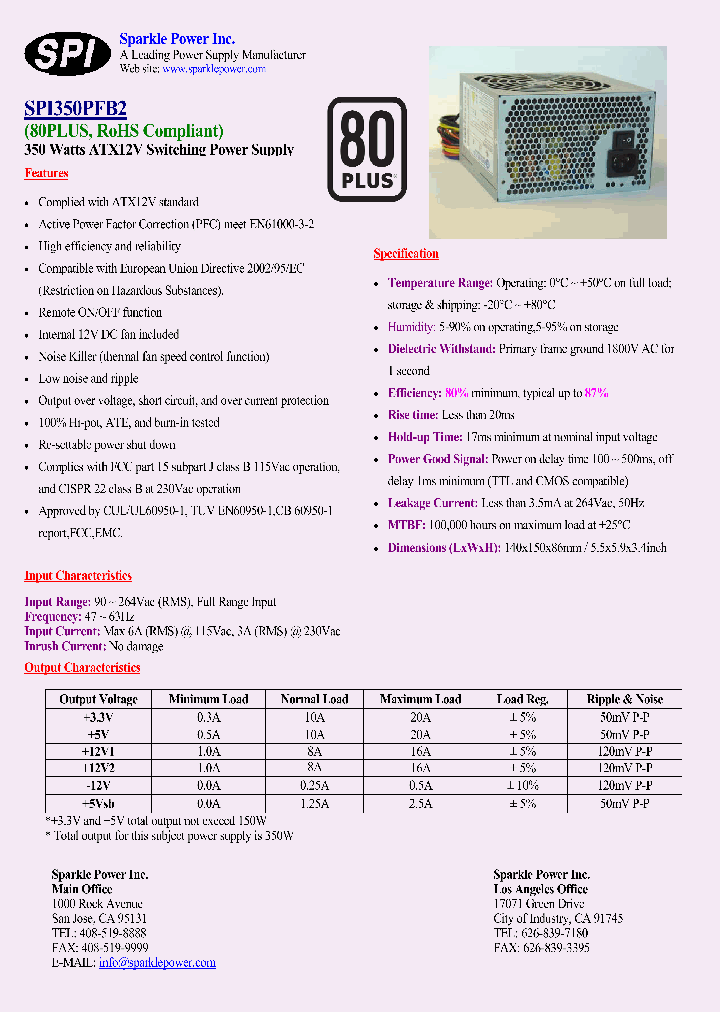 SPI350PFB2_4387390.PDF Datasheet