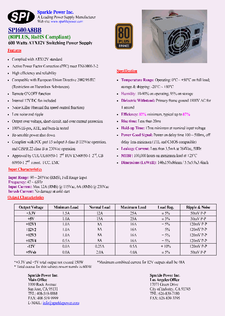 SPI600A8BB_4691368.PDF Datasheet