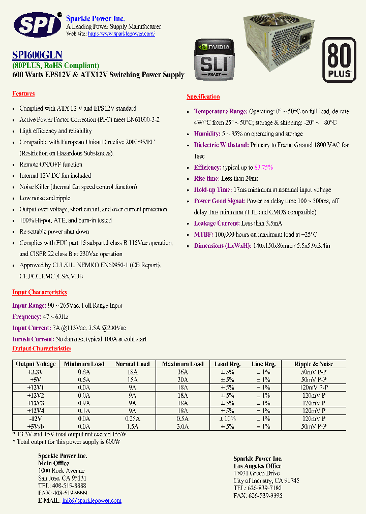 SPI600GLN_4384010.PDF Datasheet
