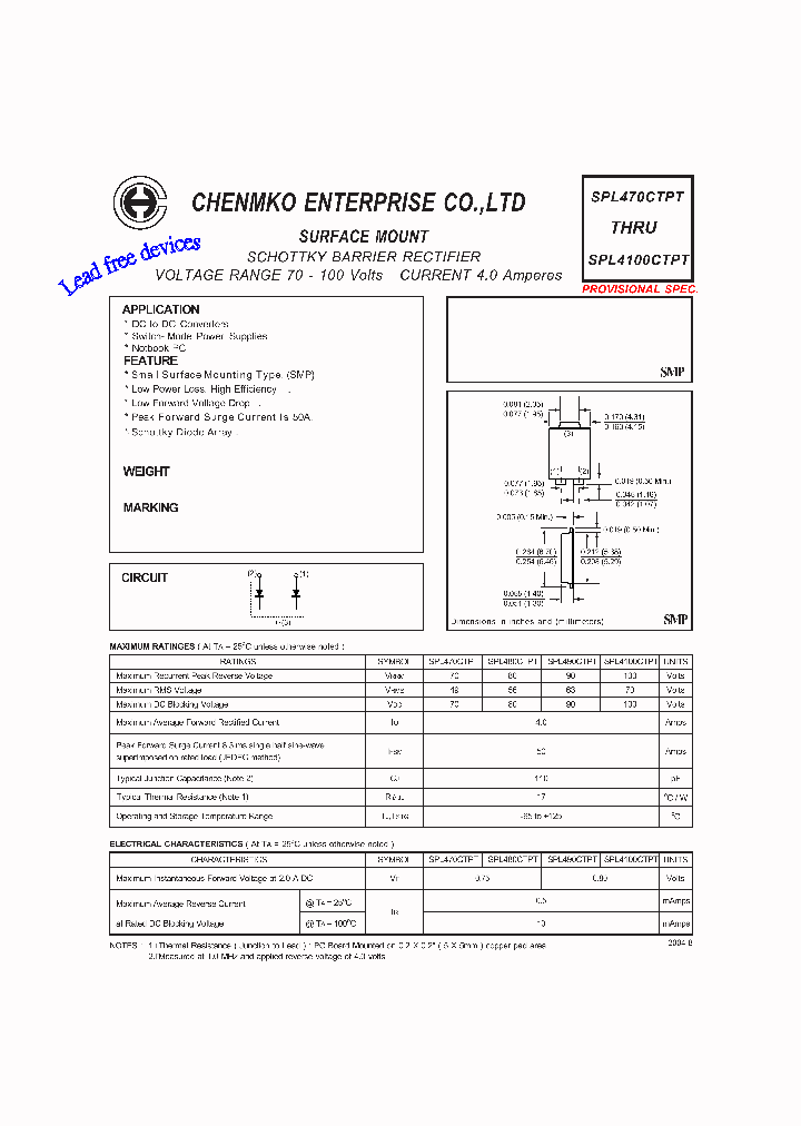 SPL4100CTPT_4596446.PDF Datasheet