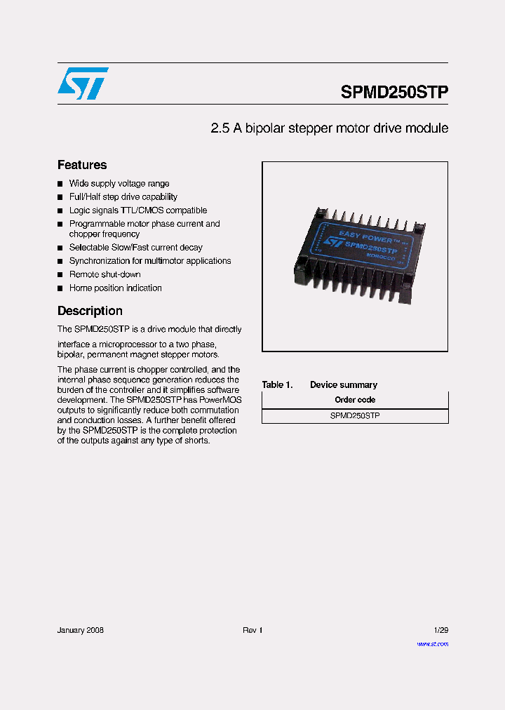 SPMD250STP_4234617.PDF Datasheet