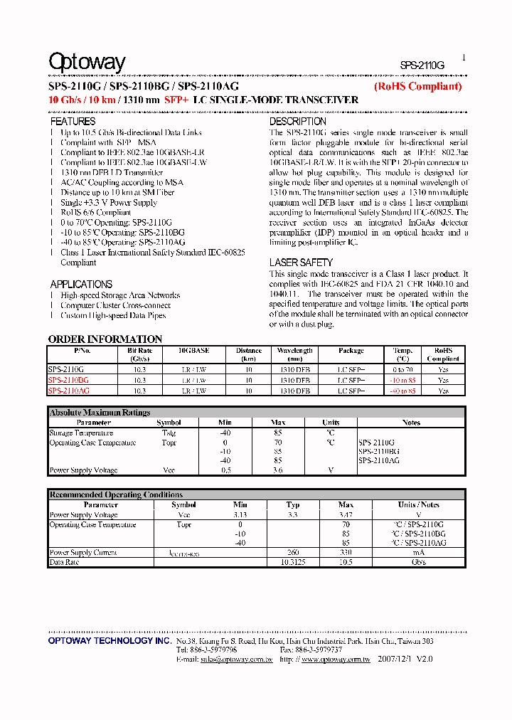 SPS-2110AG_4711088.PDF Datasheet