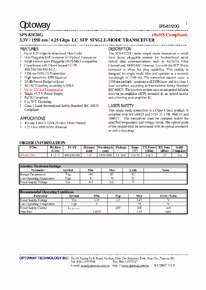 SPS-83120G_4542685.PDF Datasheet