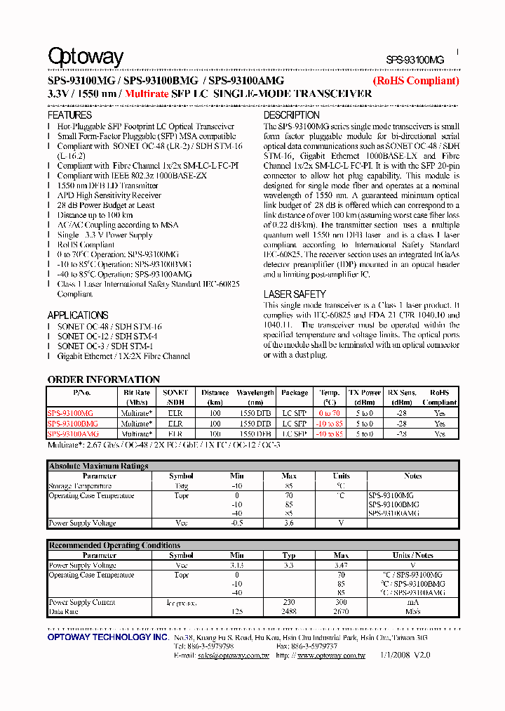 SPS-93100MG08_4638355.PDF Datasheet