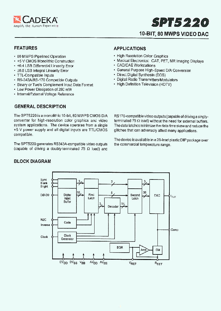 SPT5220_4485999.PDF Datasheet