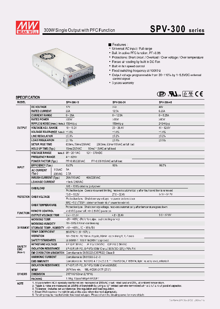 SPV-300-48_4629723.PDF Datasheet