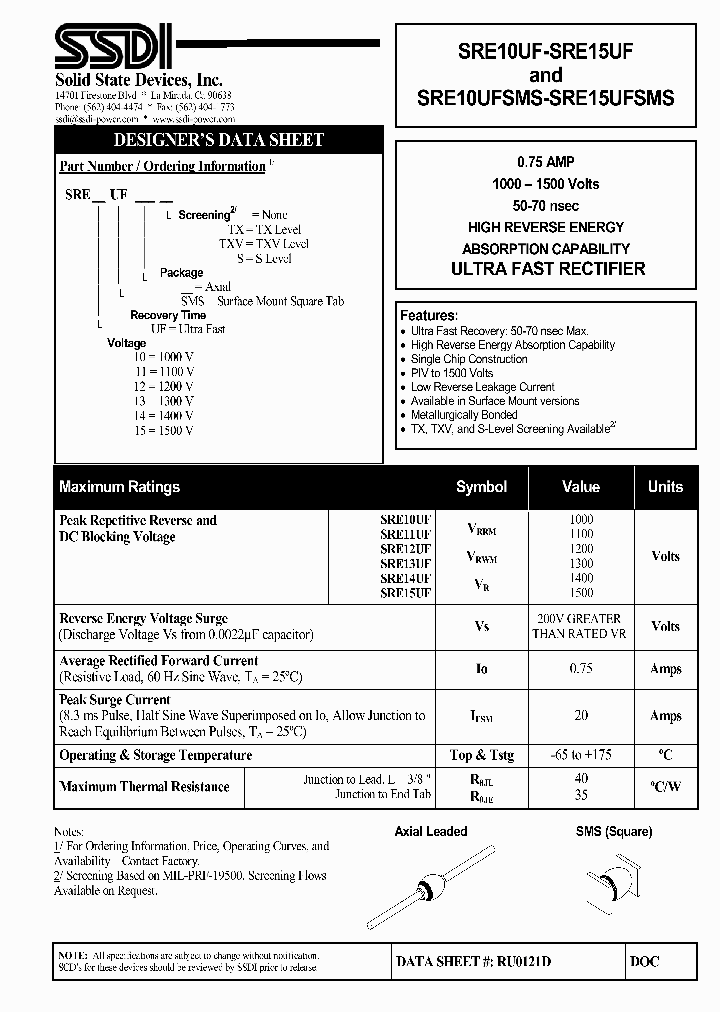 SRE15UF_4713147.PDF Datasheet