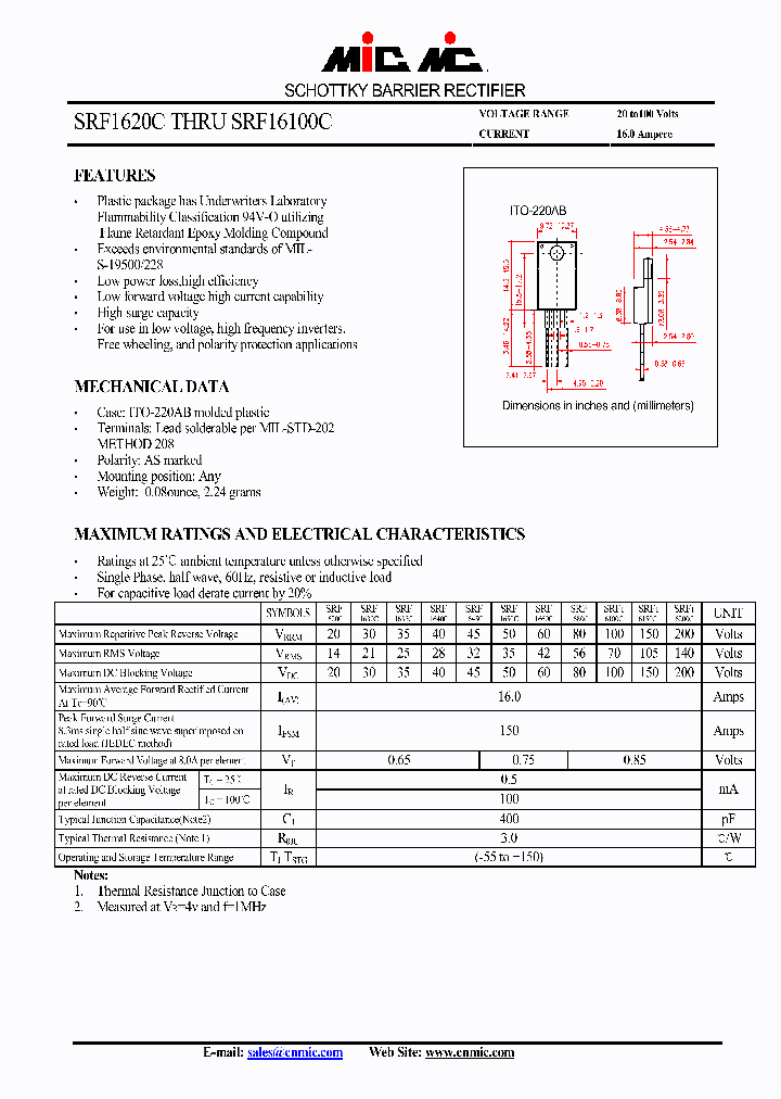 SRF1630C_4398790.PDF Datasheet
