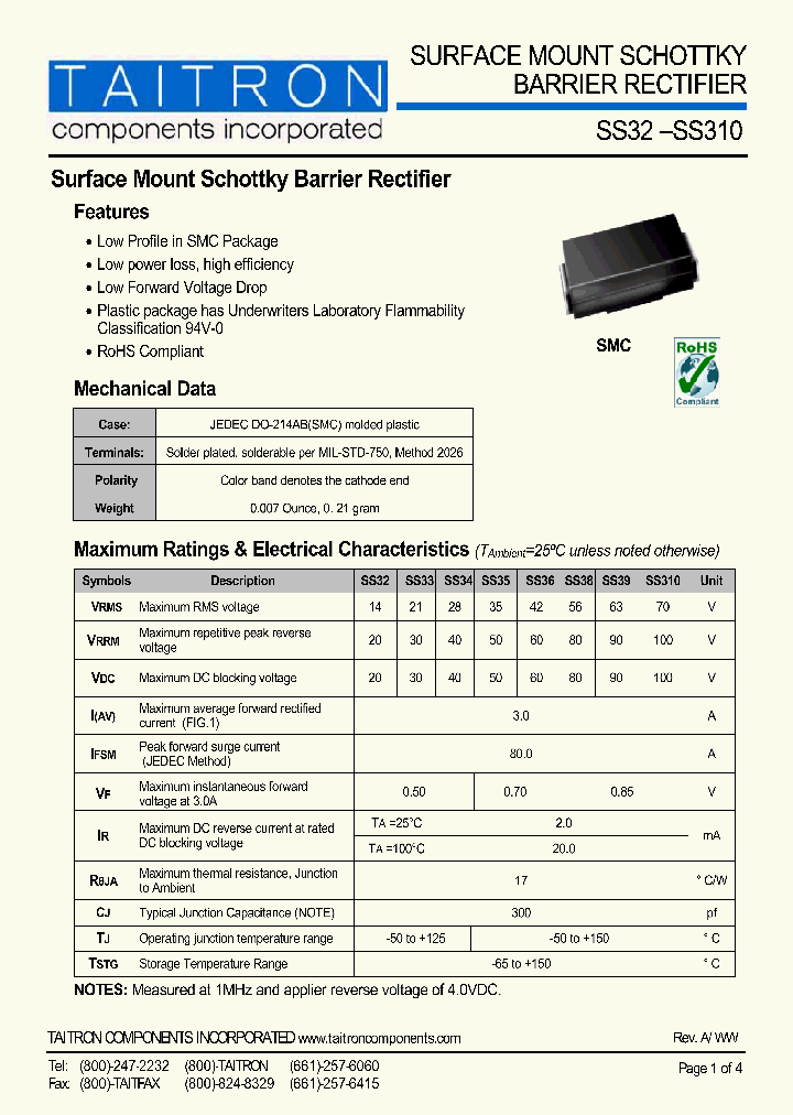 SS33_4200508.PDF Datasheet
