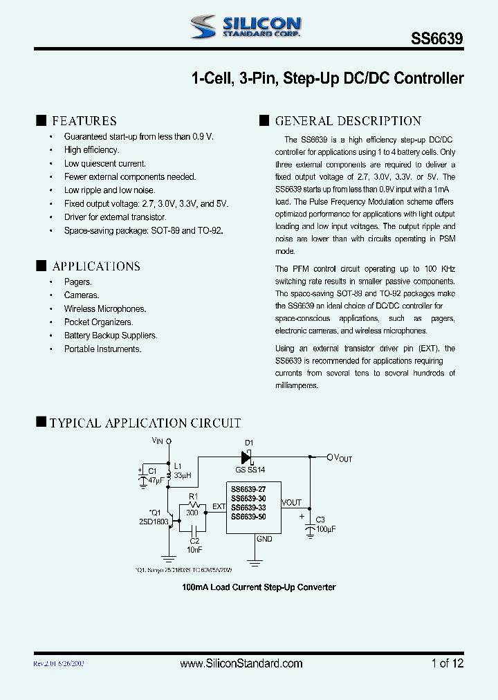 SS6639-27CXBG_4694557.PDF Datasheet
