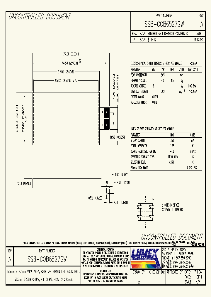 SSB-COB6527GW_4434270.PDF Datasheet
