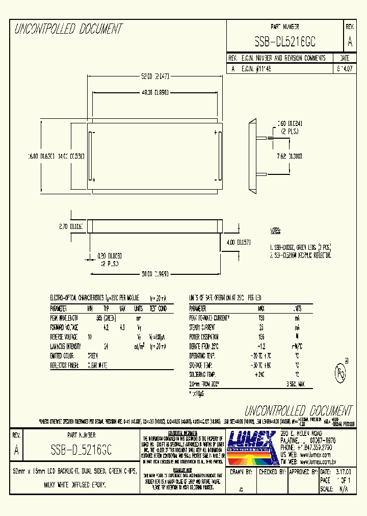 SSB-DL5216GC_4409078.PDF Datasheet