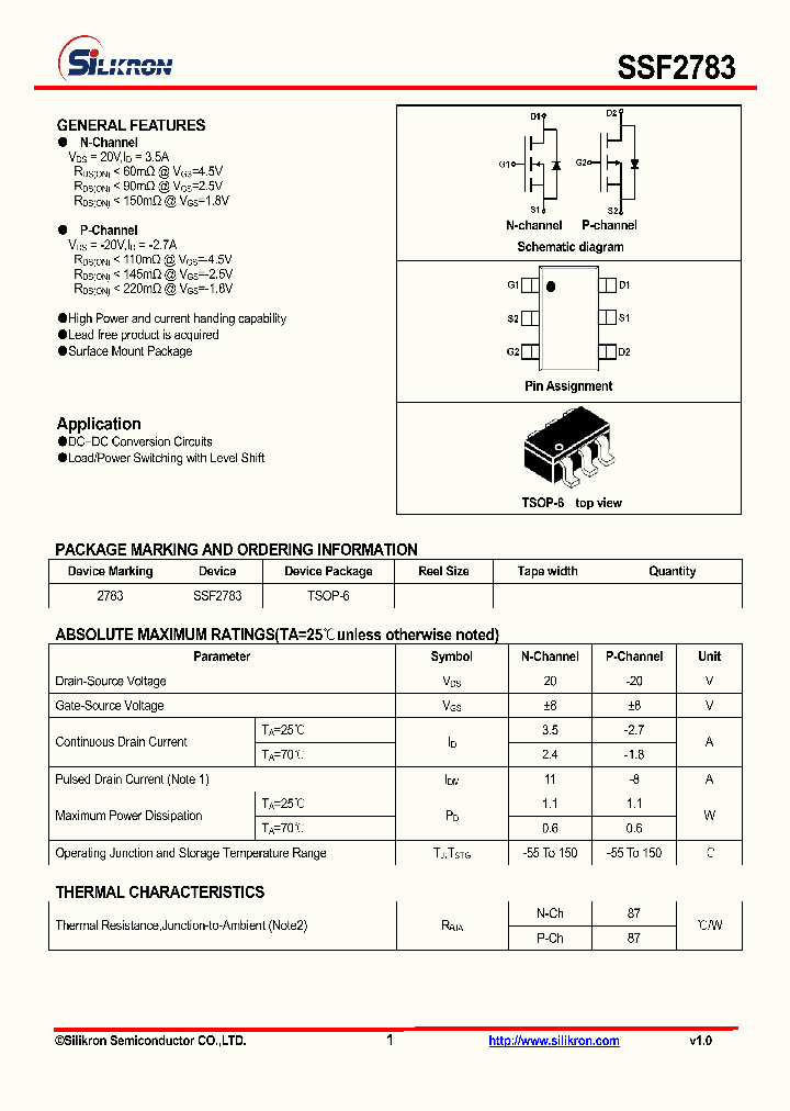 SSF2783_4636500.PDF Datasheet