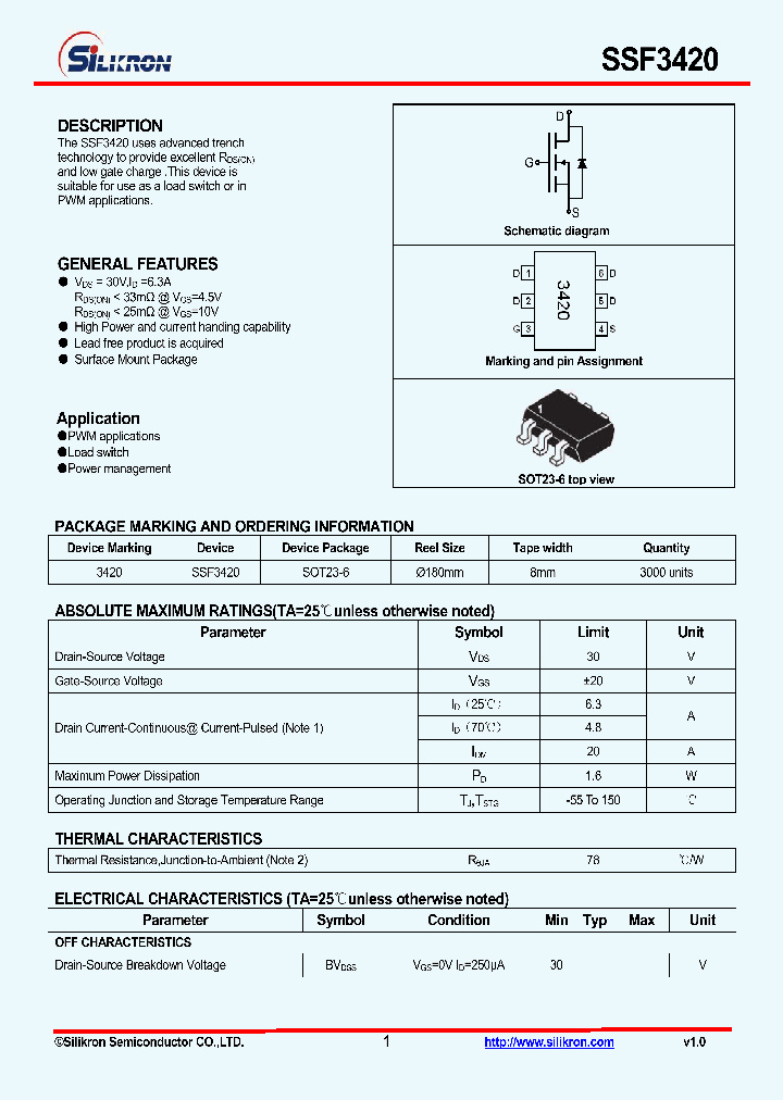 SSF3420_4708426.PDF Datasheet