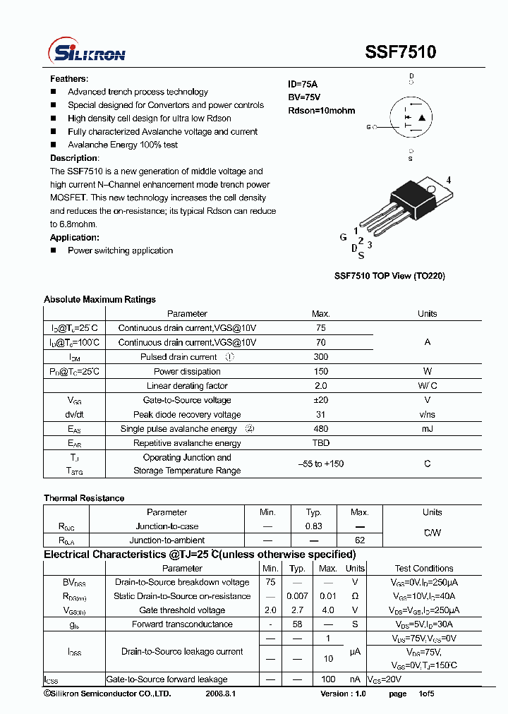 SSF7510_4521595.PDF Datasheet