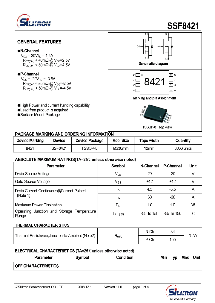 SSF8421_4709648.PDF Datasheet