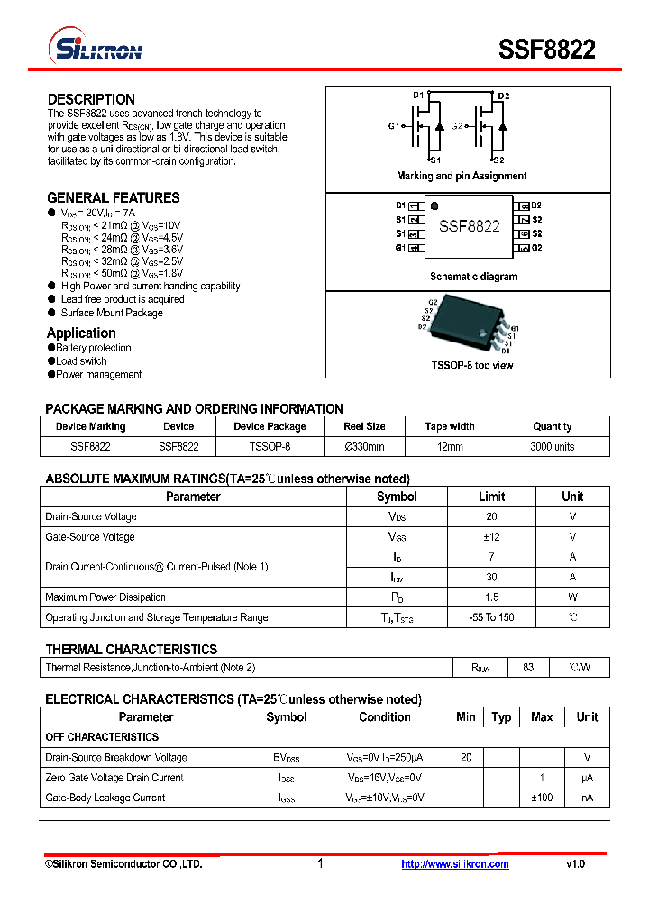 SSF8822_4709650.PDF Datasheet