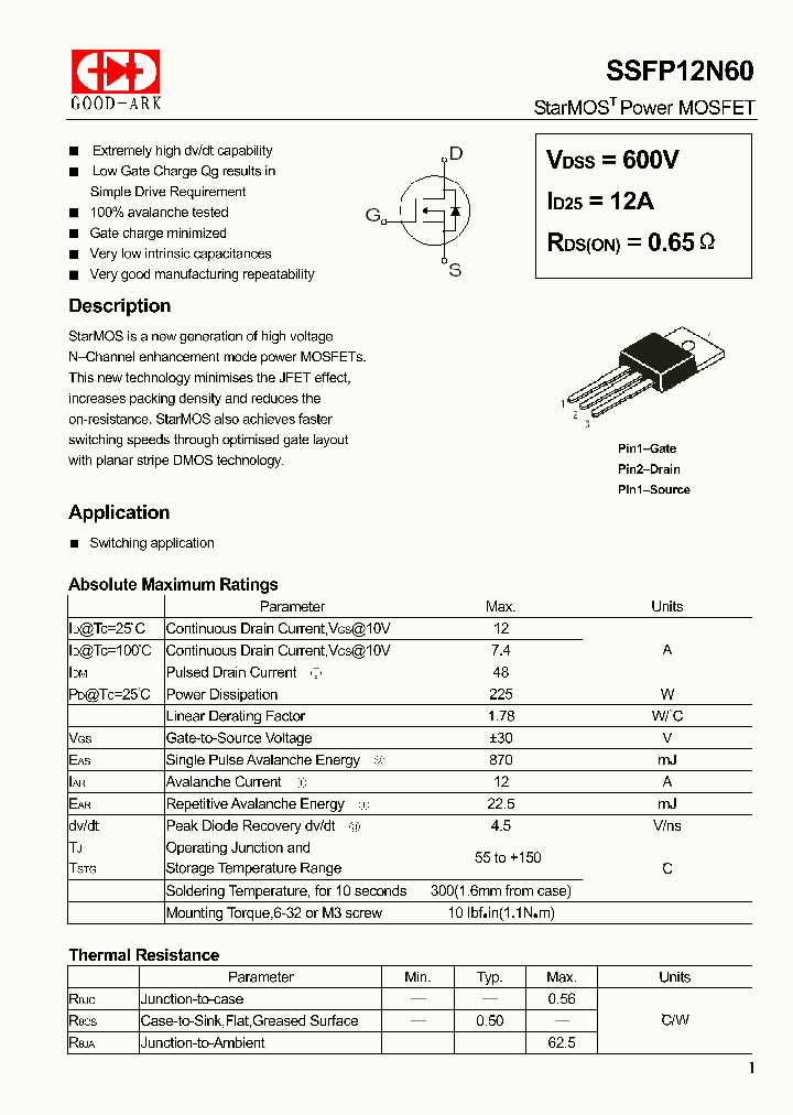 SSFP12N60_4505886.PDF Datasheet