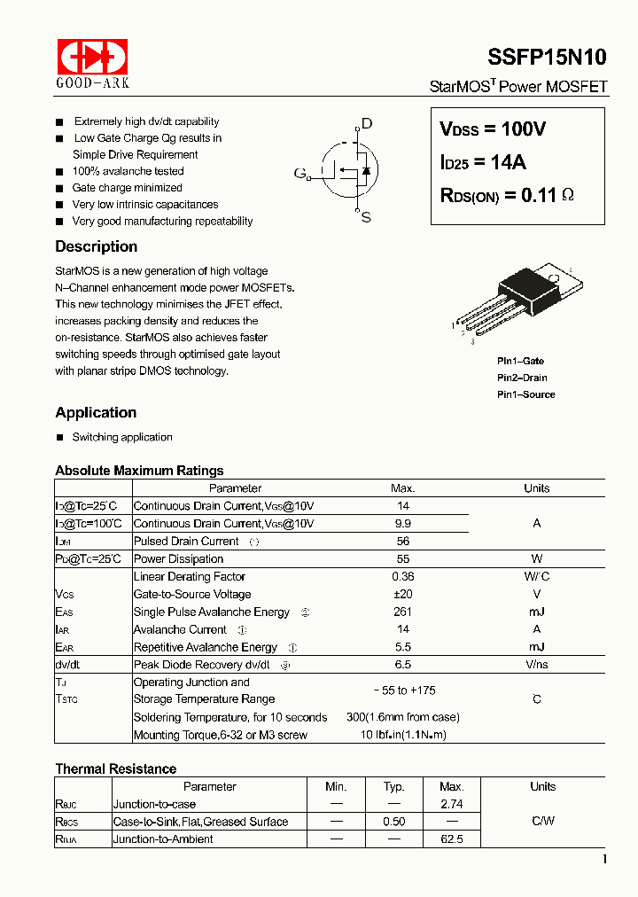 SSFP15N10_4505890.PDF Datasheet