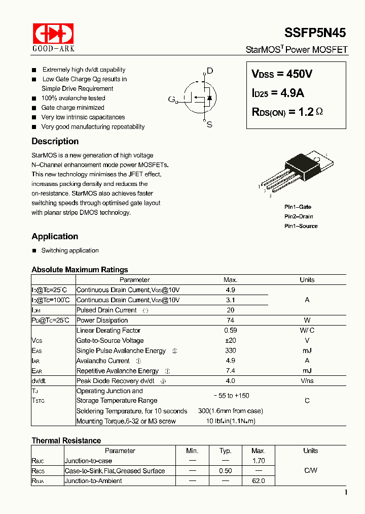 SSFP5N45_4870749.PDF Datasheet