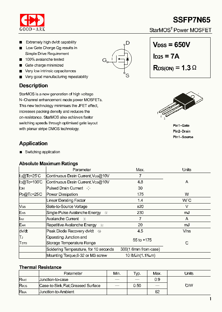 SSFP7N65_4533525.PDF Datasheet